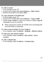 Preview for 21 page of Sony Ericsson J132 User Manual