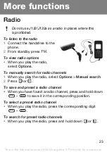 Preview for 23 page of Sony Ericsson J132 User Manual