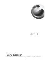 Предварительный просмотр 1 страницы Sony Ericsson J210i User Manual