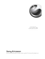 Sony Ericsson J220a User Manual preview