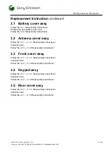 Preview for 11 page of Sony Ericsson K200 Working Instruction, Mechanical