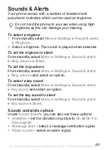 Preview for 49 page of Sony Ericsson K220c User Manual