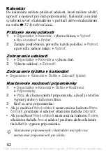 Preview for 63 page of Sony Ericsson K320 (Slovakian) Uživatelská Příručka