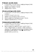 Preview for 70 page of Sony Ericsson K320 (Slovakian) Uživatelská Příručka