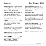 Sony Ericsson K550 User Manual preview