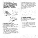 Предварительный просмотр 23 страницы Sony Ericsson K550im Owner'S Manual