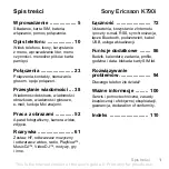 Preview for 1 page of Sony Ericsson K790i (Polish) Specifications