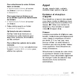 Preview for 23 page of Sony Ericsson K800i (French) Manual De L'Utilisateur