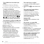 Preview for 28 page of Sony Ericsson K800i (French) Manual De L'Utilisateur