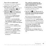 Preview for 49 page of Sony Ericsson K800i (French) Manual De L'Utilisateur