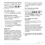 Preview for 71 page of Sony Ericsson K800i (French) Manual De L'Utilisateur