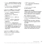 Preview for 77 page of Sony Ericsson K800i (French) Manual De L'Utilisateur