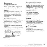 Preview for 89 page of Sony Ericsson K800i (French) Manual De L'Utilisateur