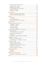 Preview for 3 page of Sony Ericsson Live with Walkmantrade Extended User Manual