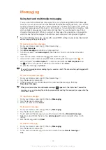 Preview for 42 page of Sony Ericsson Live with Walkmantrade Extended User Manual