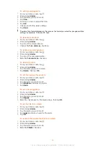 Preview for 60 page of Sony Ericsson Live with Walkmantrade Extended User Manual