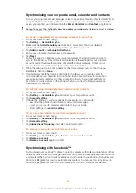 Preview for 65 page of Sony Ericsson Live with Walkmantrade Extended User Manual