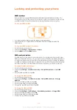 Preview for 109 page of Sony Ericsson Live with Walkmantrade Extended User Manual