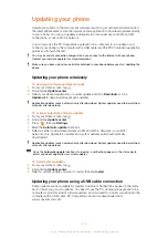 Preview for 112 page of Sony Ericsson Live with Walkmantrade Extended User Manual