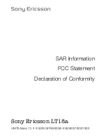 Preview for 29 page of Sony Ericsson LT18i Declaration Of Conformity