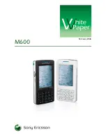 Sony Ericsson M600 White Paper предпросмотр