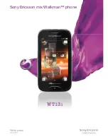 Sony Ericsson mix Walkman WTI3i White Paper preview