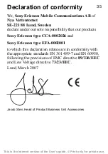 Preview for 35 page of Sony Ericsson MRC-60 User Manual