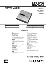 Предварительный просмотр 1 страницы Sony Ericsson MZ-E35 Service Manual