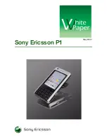 Sony Ericsson P1 White Paper предпросмотр