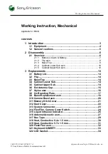 Sony Ericsson P990i Working Instruction, Mechanical предпросмотр