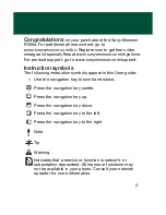 Preview for 2 page of Sony Ericsson R306a User Manual