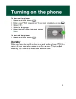 Preview for 5 page of Sony Ericsson R306a User Manual