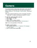 Preview for 22 page of Sony Ericsson R306a User Manual