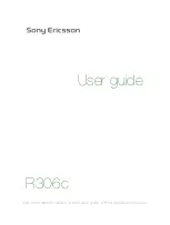 Предварительный просмотр 1 страницы Sony Ericsson R306c User Manual