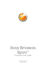 Sony Ericsson Spiro W100a Extended User Manual предпросмотр