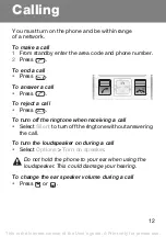 Preview for 12 page of Sony Ericsson T250i User Manual