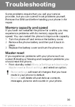 Preview for 36 page of Sony Ericsson T250i User Manual