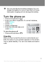 Preview for 7 page of Sony Ericsson T258c User Manual