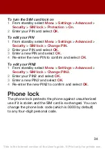 Preview for 34 page of Sony Ericsson T280i User Manual