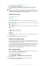 Preview for 10 page of Sony Ericsson Txt pro Extended User Manual