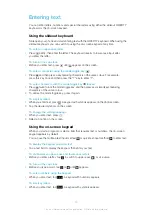 Preview for 15 page of Sony Ericsson Txt pro Extended User Manual