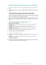 Preview for 20 page of Sony Ericsson Txt pro Extended User Manual