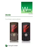 Sony Ericsson V640i Vodafone White Paper preview