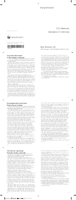 Preview for 3 page of Sony Ericsson Vivaz Pro User Manual