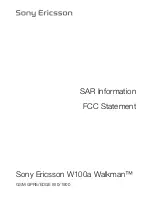 Preview for 42 page of Sony Ericsson W100i Information Manual