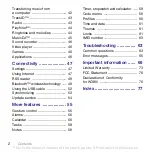 Preview for 4 page of Sony Ericsson W380a User Manual