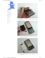 Preview for 3 page of Sony Ericsson W595 Walkman Disassembly