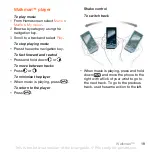 Preview for 19 page of Sony Ericsson W595s User Manual