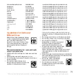 Preview for 73 page of Sony Ericsson W595s User Manual