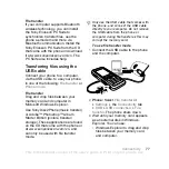 Preview for 77 page of Sony Ericsson W610c User Manual